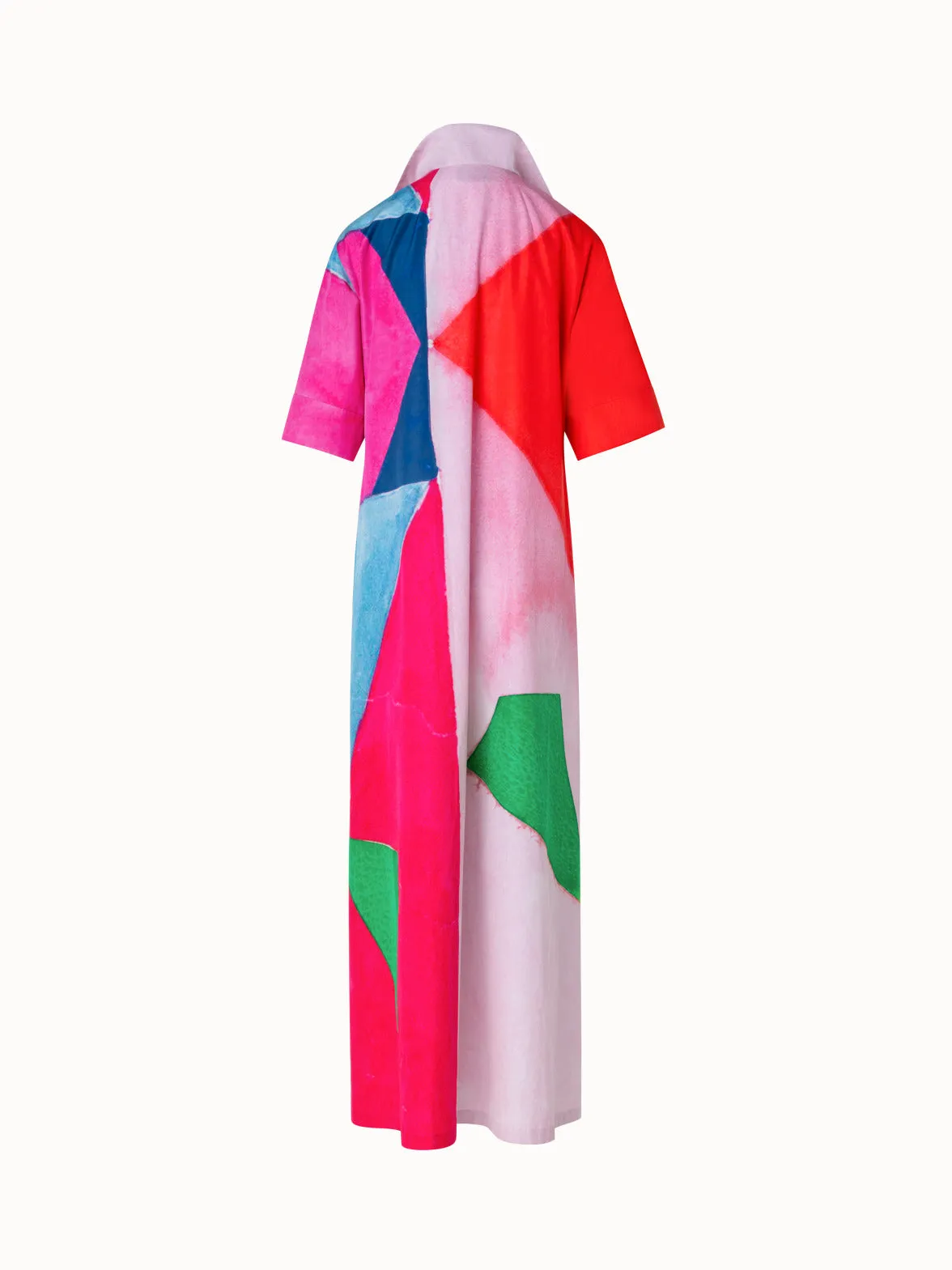 Long Shirt Dress with Spectra Print