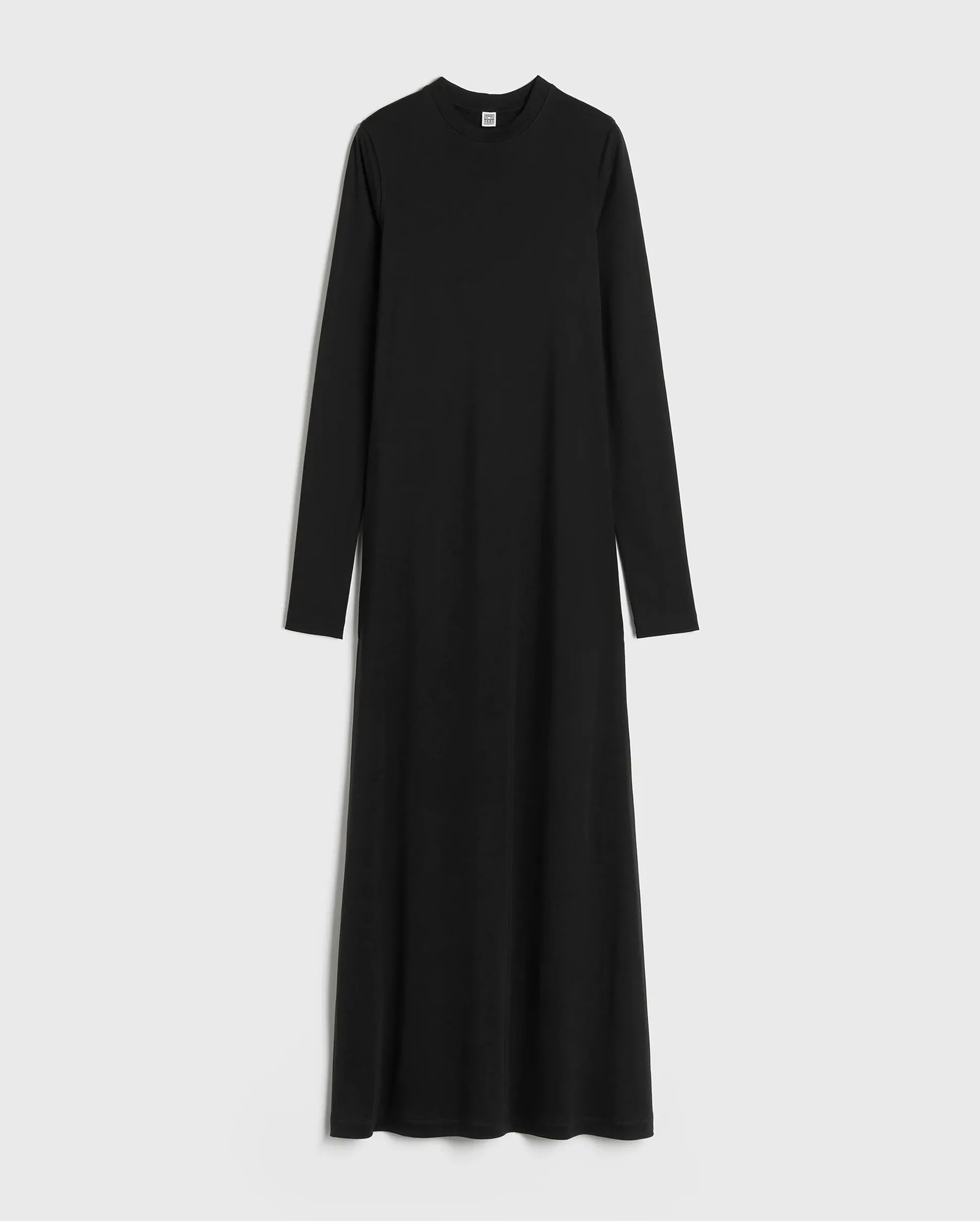 LONG-SLEEVE JERSEY DRESS / BLACK