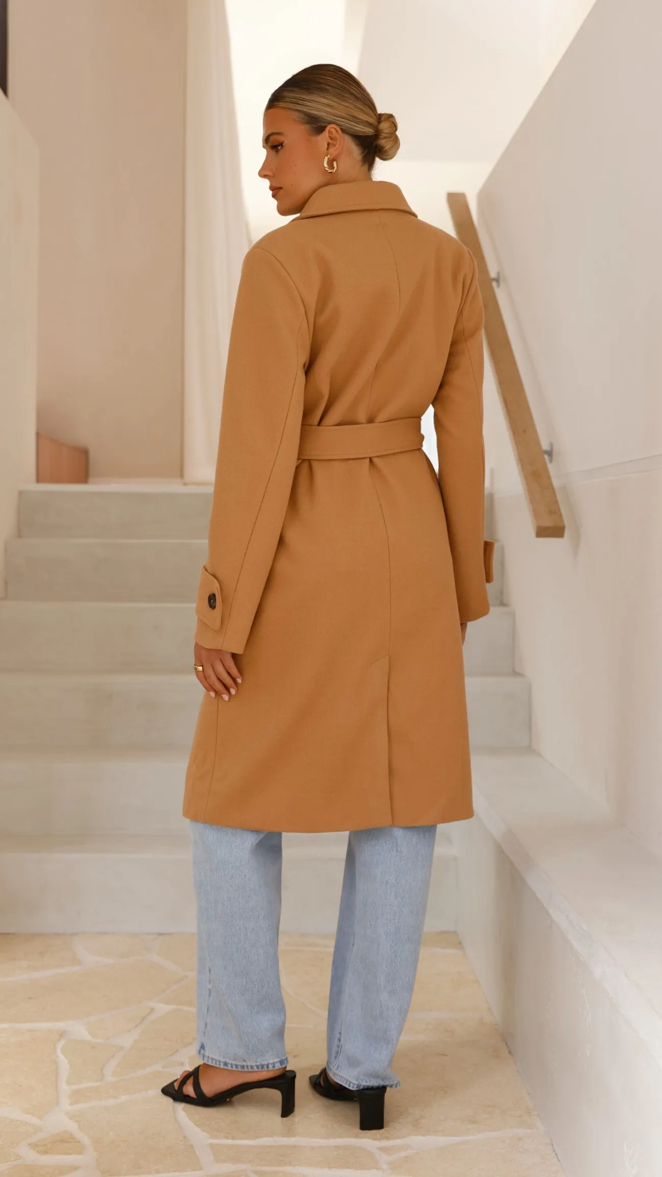 Lue Trench Coat - Camel