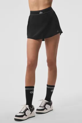 Match Point Tennis Skirt - Black