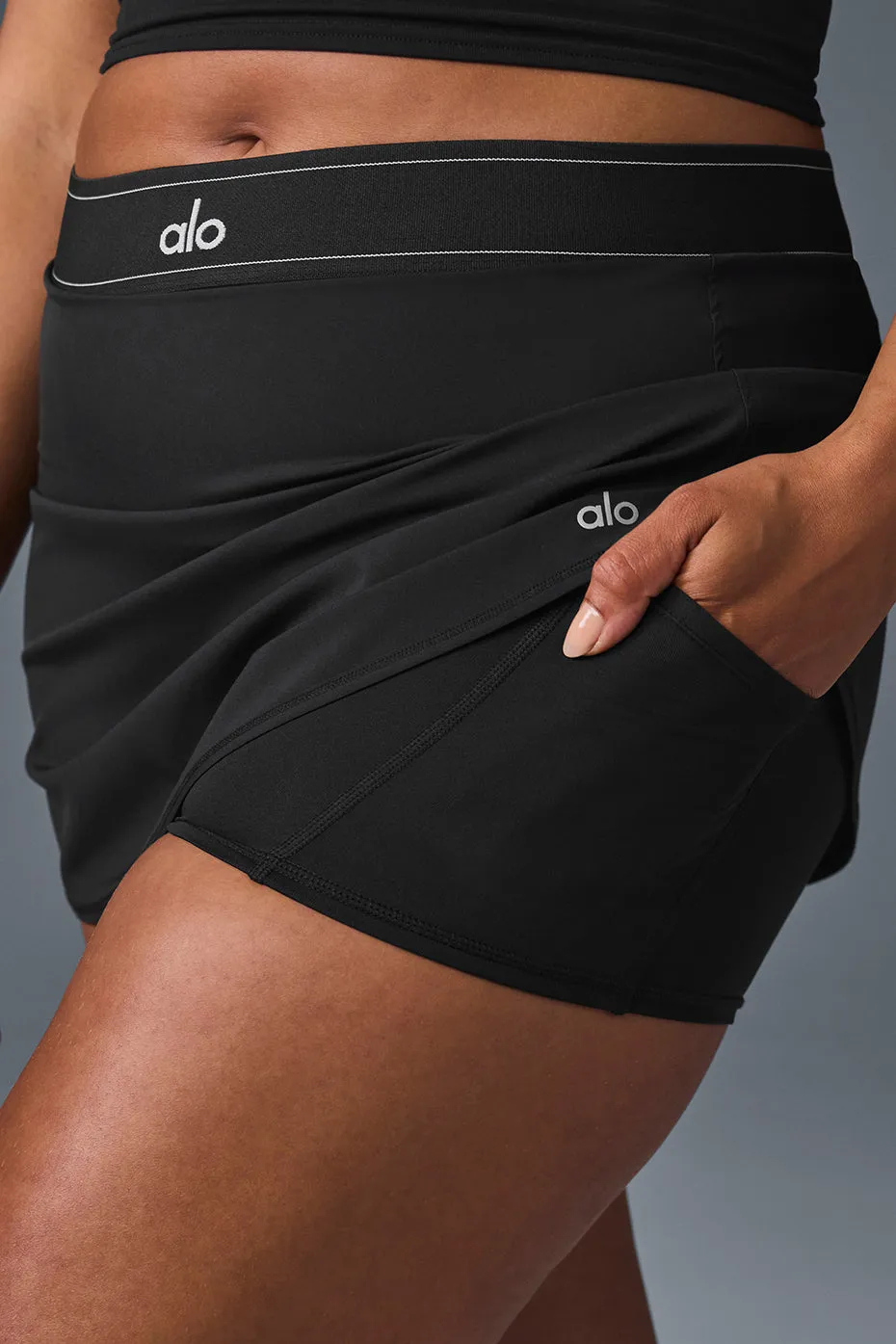 Match Point Tennis Skirt - Black