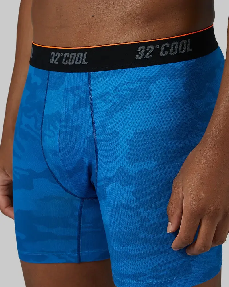 Men's Cool Active Printed Boxer Briefs - Deep Royal Camo