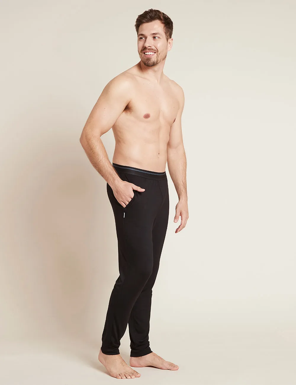 Men's Cuffed Sleep Pant - Black