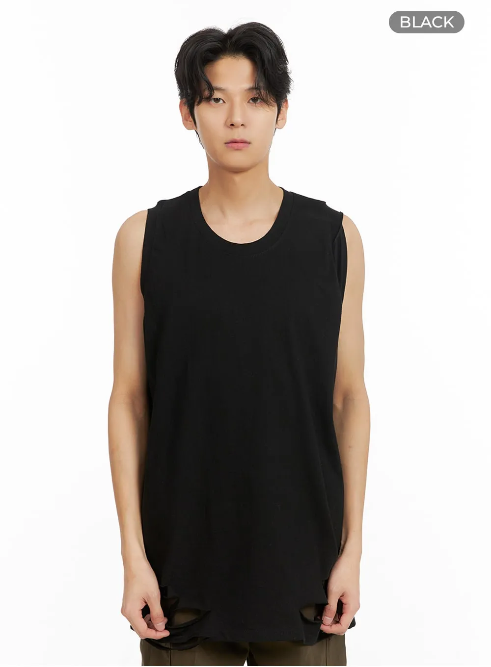 Men's Cut-Out Sleeveless Top IA402