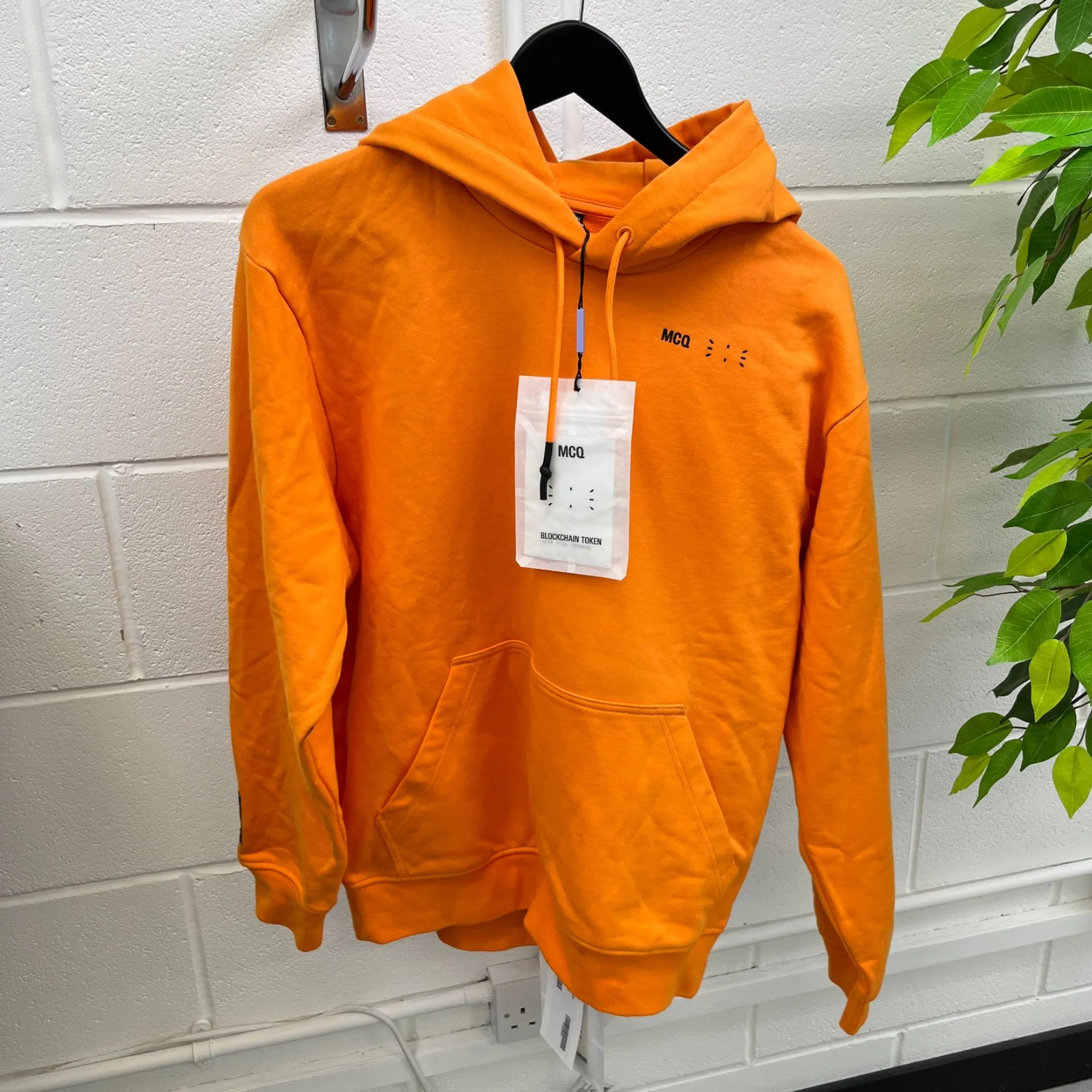 Men's Logo Full Tracksuit Orange Size S