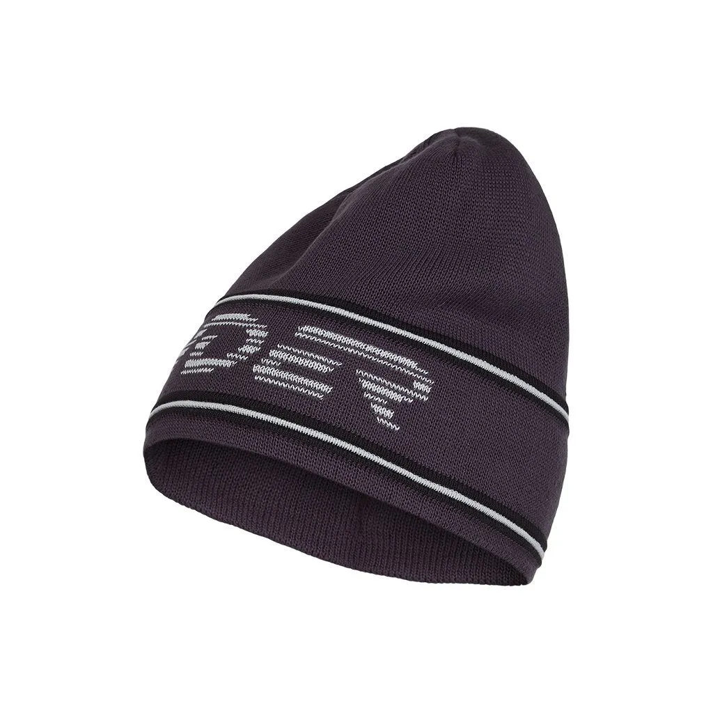 Mens Retro Logo Knit Hat - Ebony (2022)