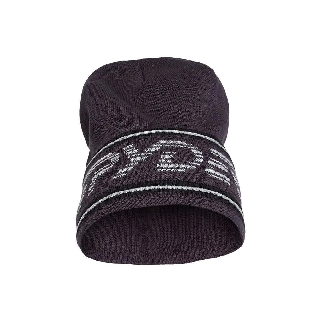 Mens Retro Logo Knit Hat - Ebony (2022)