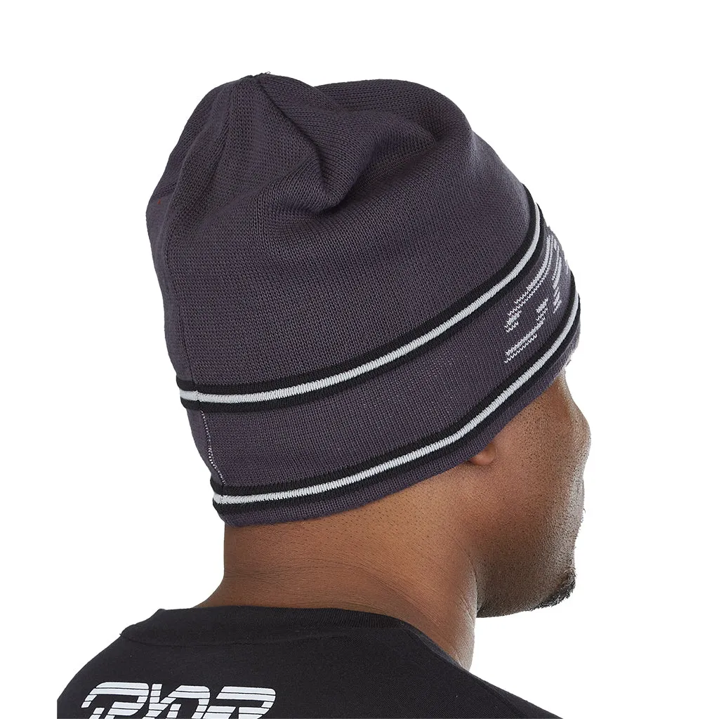 Mens Retro Logo Knit Hat - Ebony (2022)