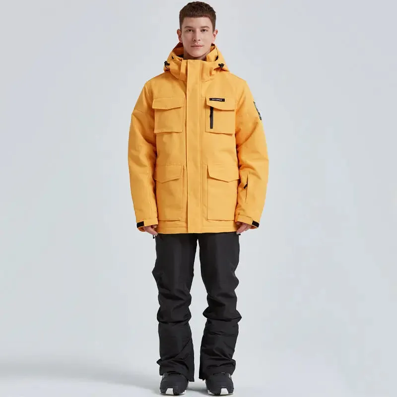 Men's Ski Jacket and Pants Set Winter Outdoor Ski Suit