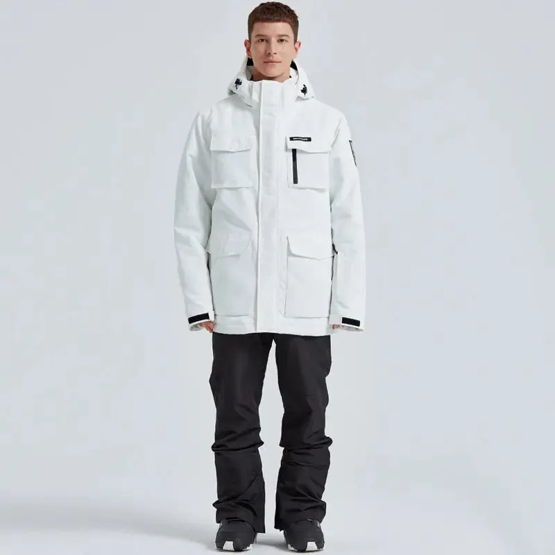 Men's Ski Jacket and Pants Set Winter Outdoor Ski Suit