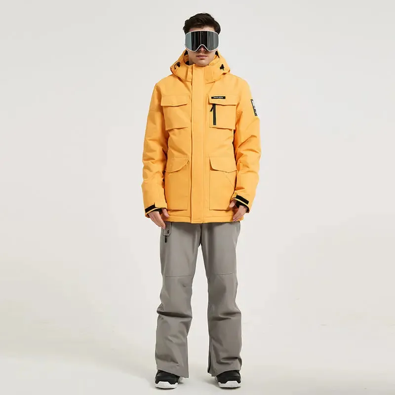 Men's Ski Jacket and Pants Set Winter Outdoor Ski Suit