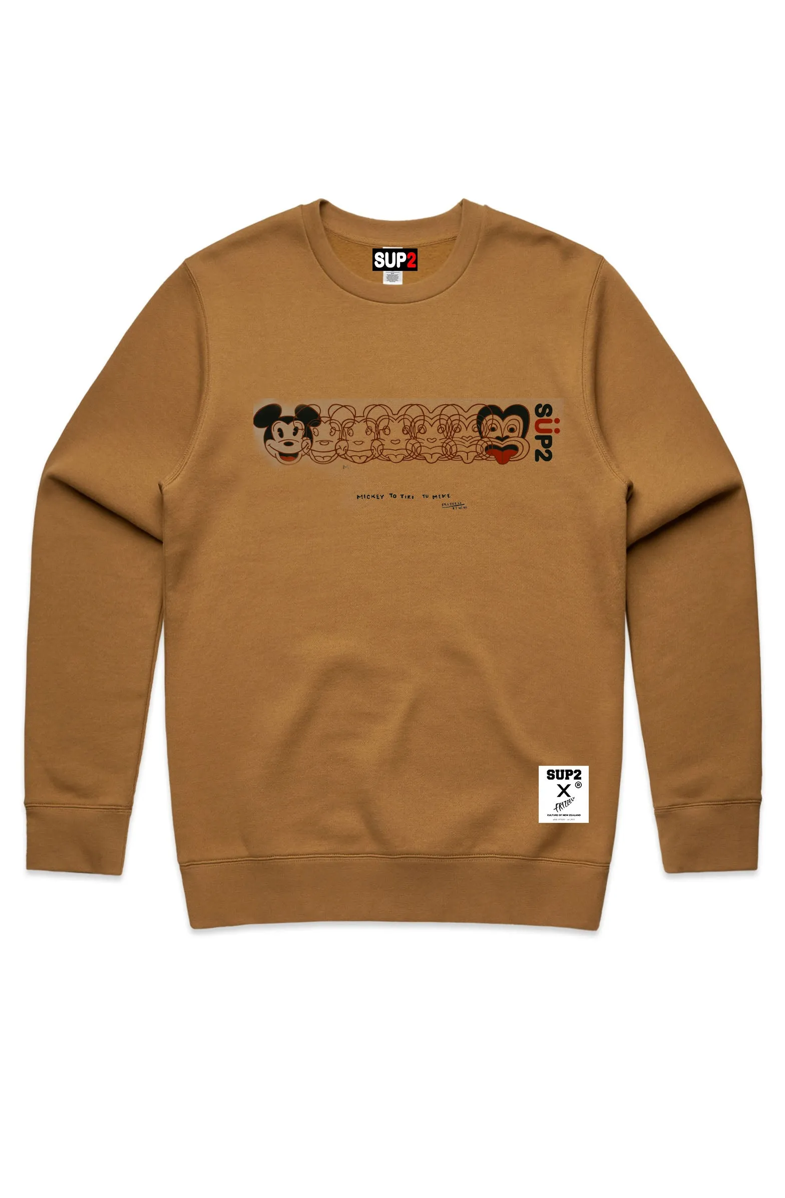 'Mickey to Tiki' Crew Sweater -Dick Frizzell X SUP2 Series