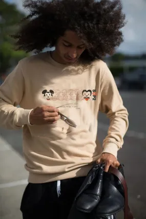 'Mickey to Tiki' Crew Sweater -Dick Frizzell X SUP2 Series