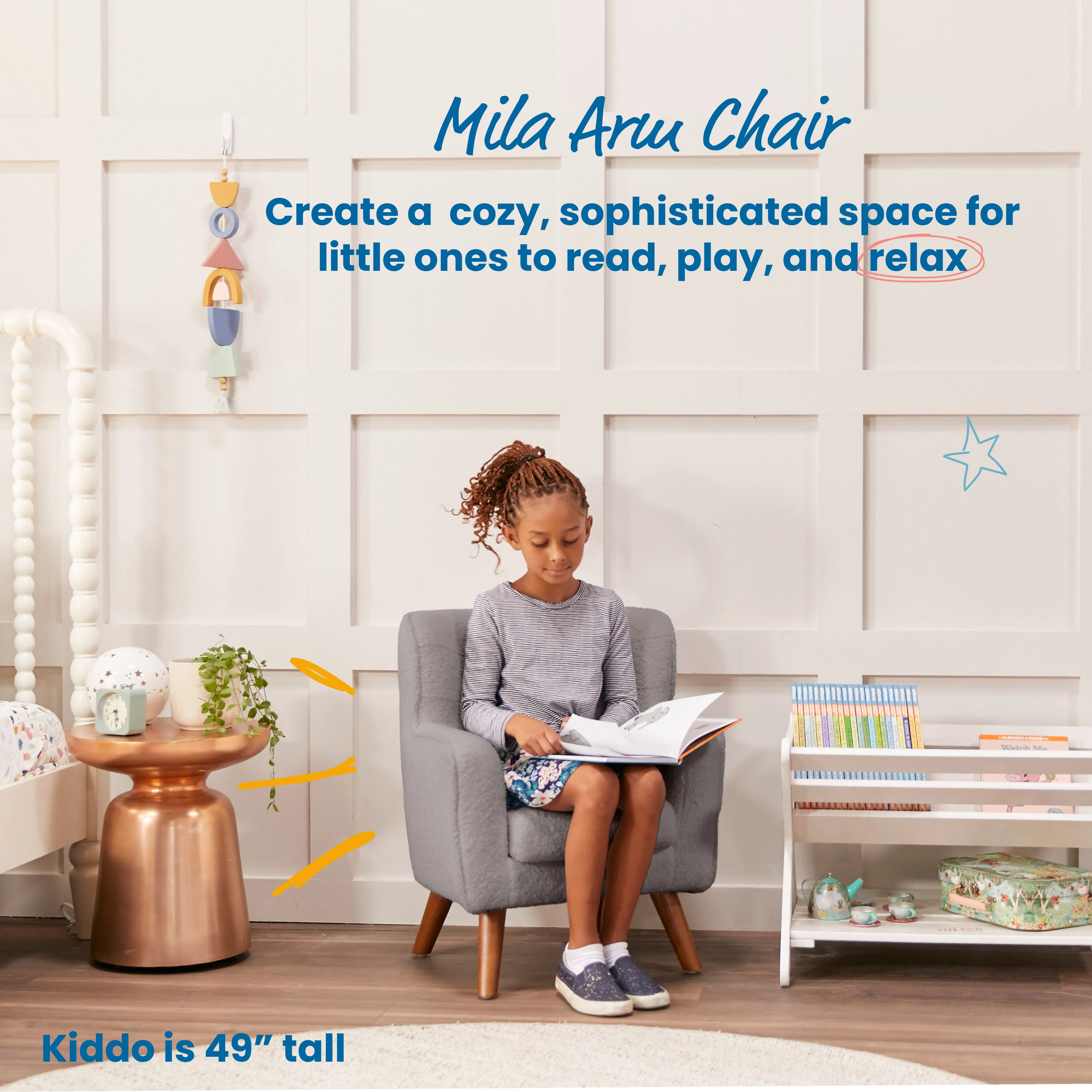 Mila Arm Chair, Kids Furniture