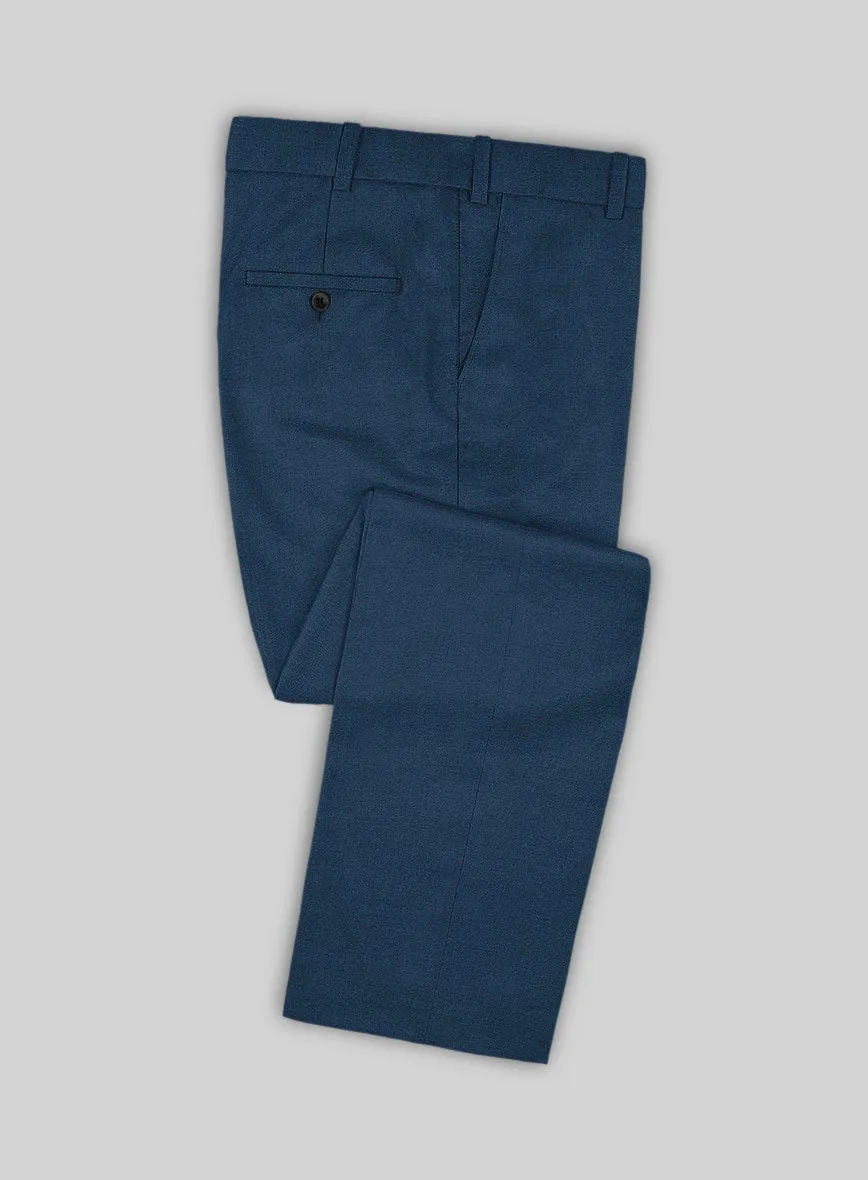 Napolean Stretch Powder Blue Wool Pants