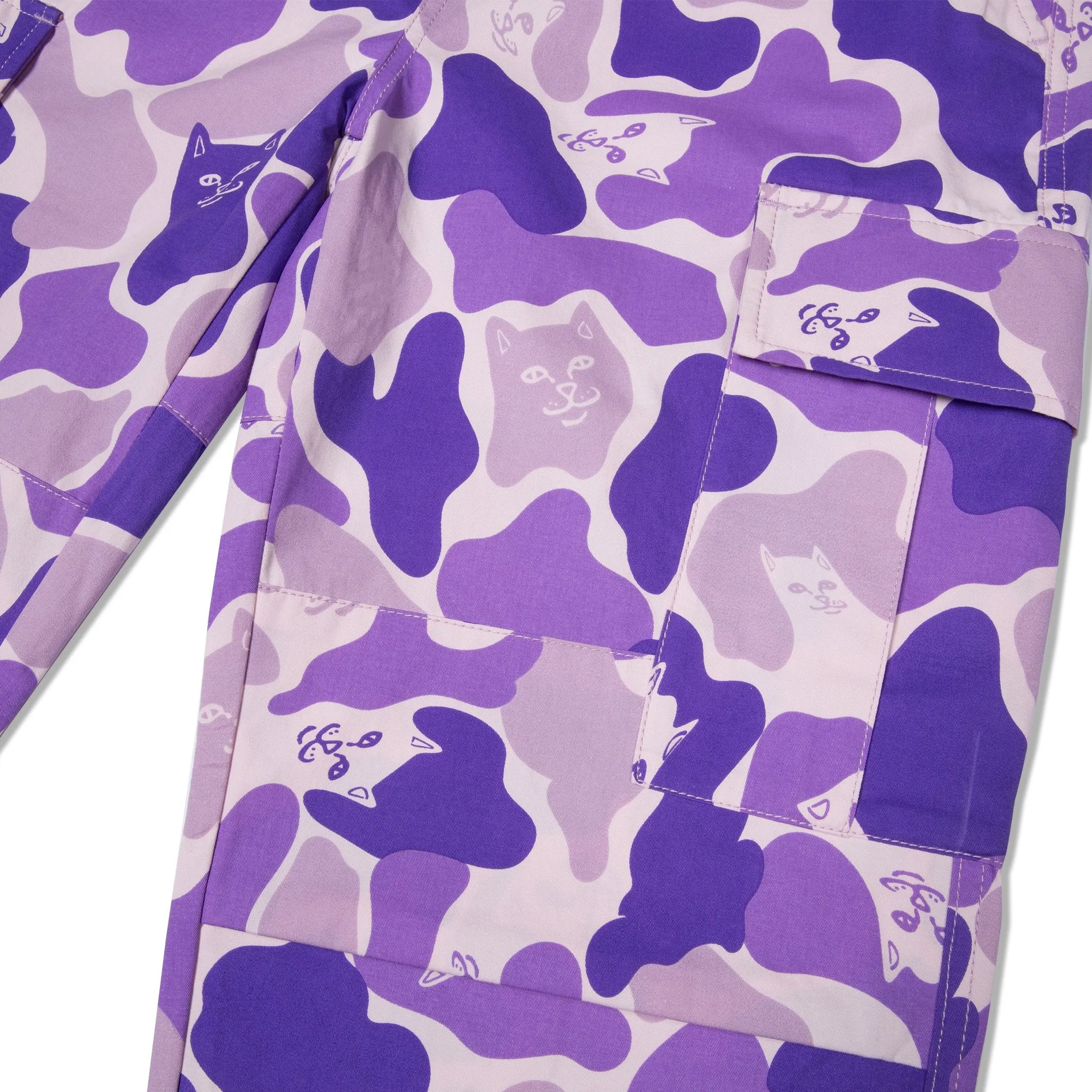 Nermal Camo Cargo Pants (Purple)