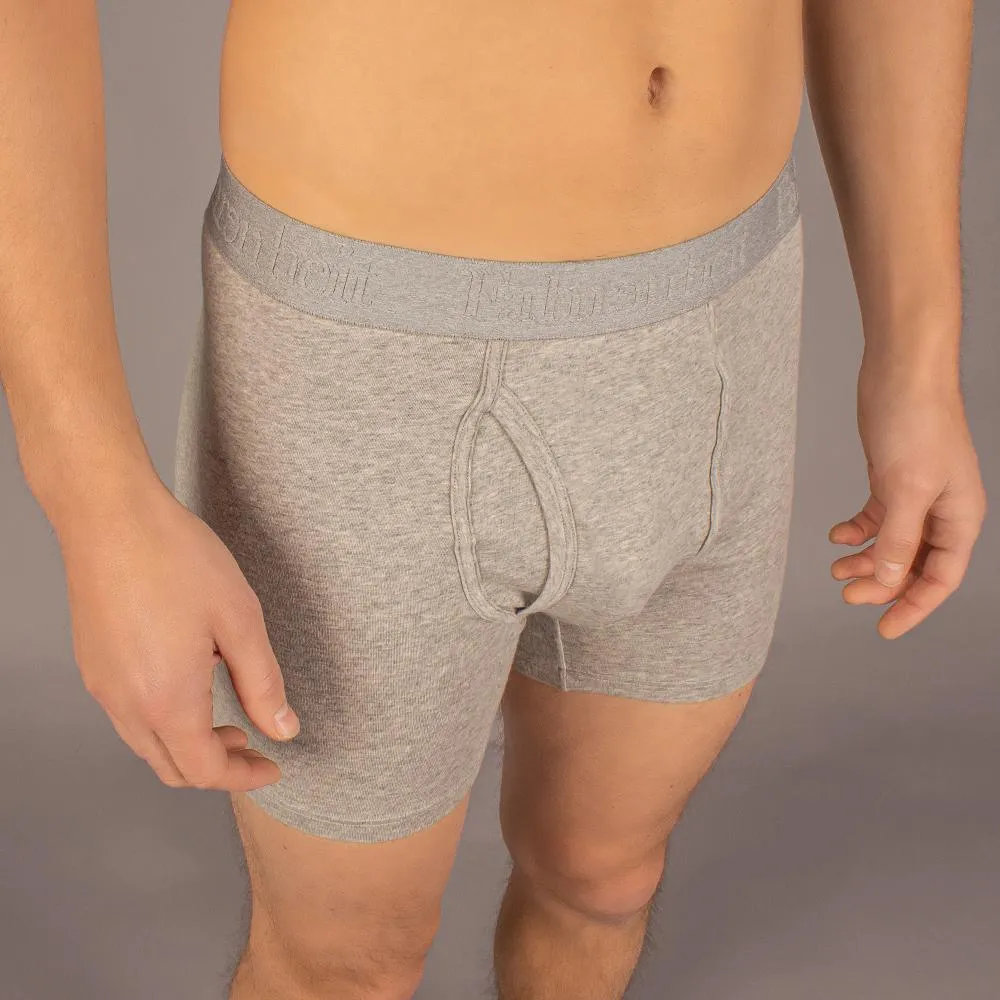 Newman Boxer Brief | Solid Heather Grey