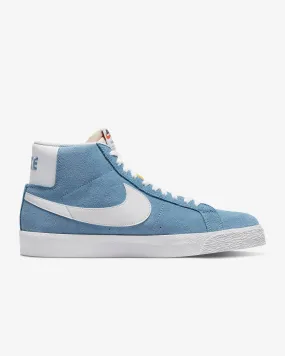 Nike SB Zoom Blazer Mid: Cerulean/White