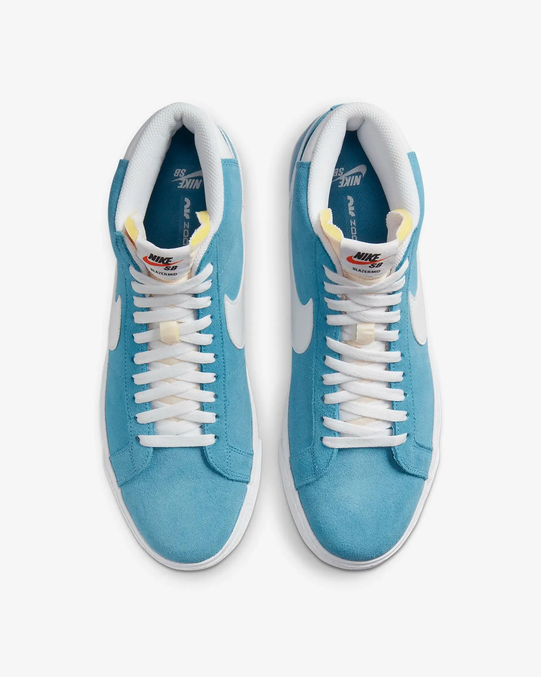 Nike SB Zoom Blazer Mid: Cerulean/White