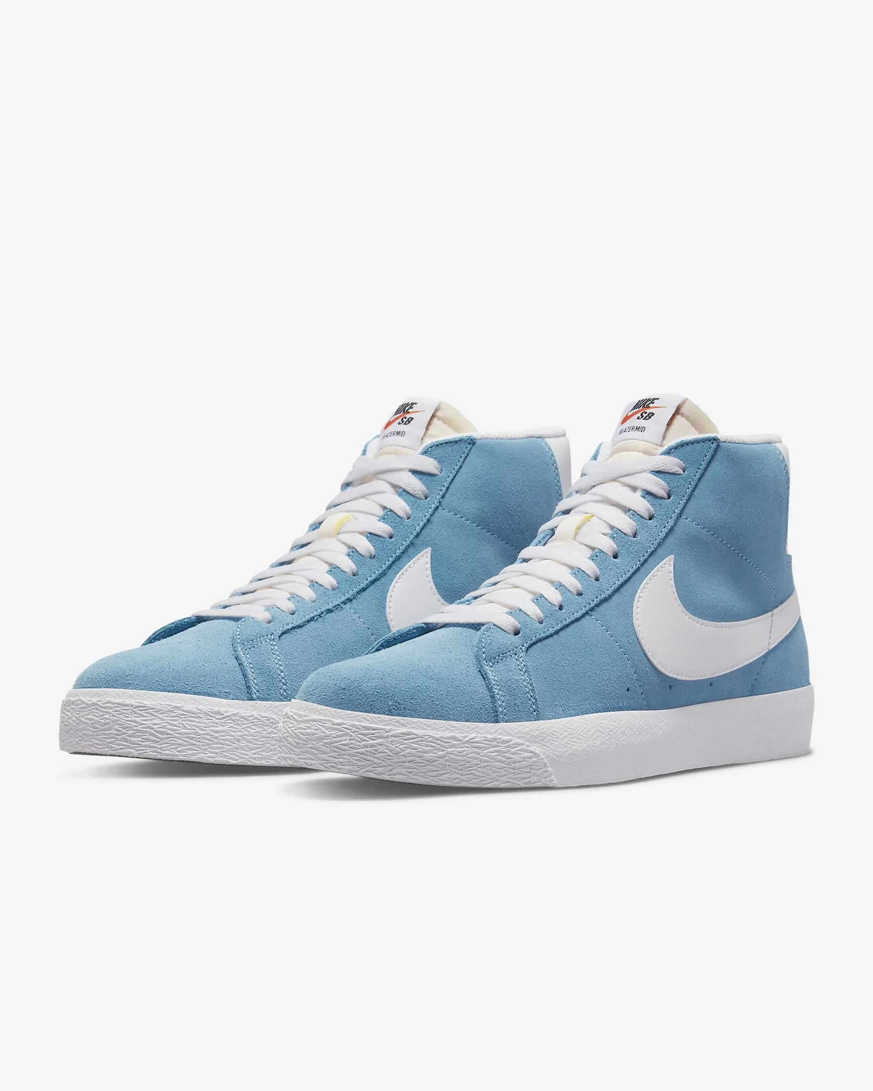 Nike SB Zoom Blazer Mid: Cerulean/White