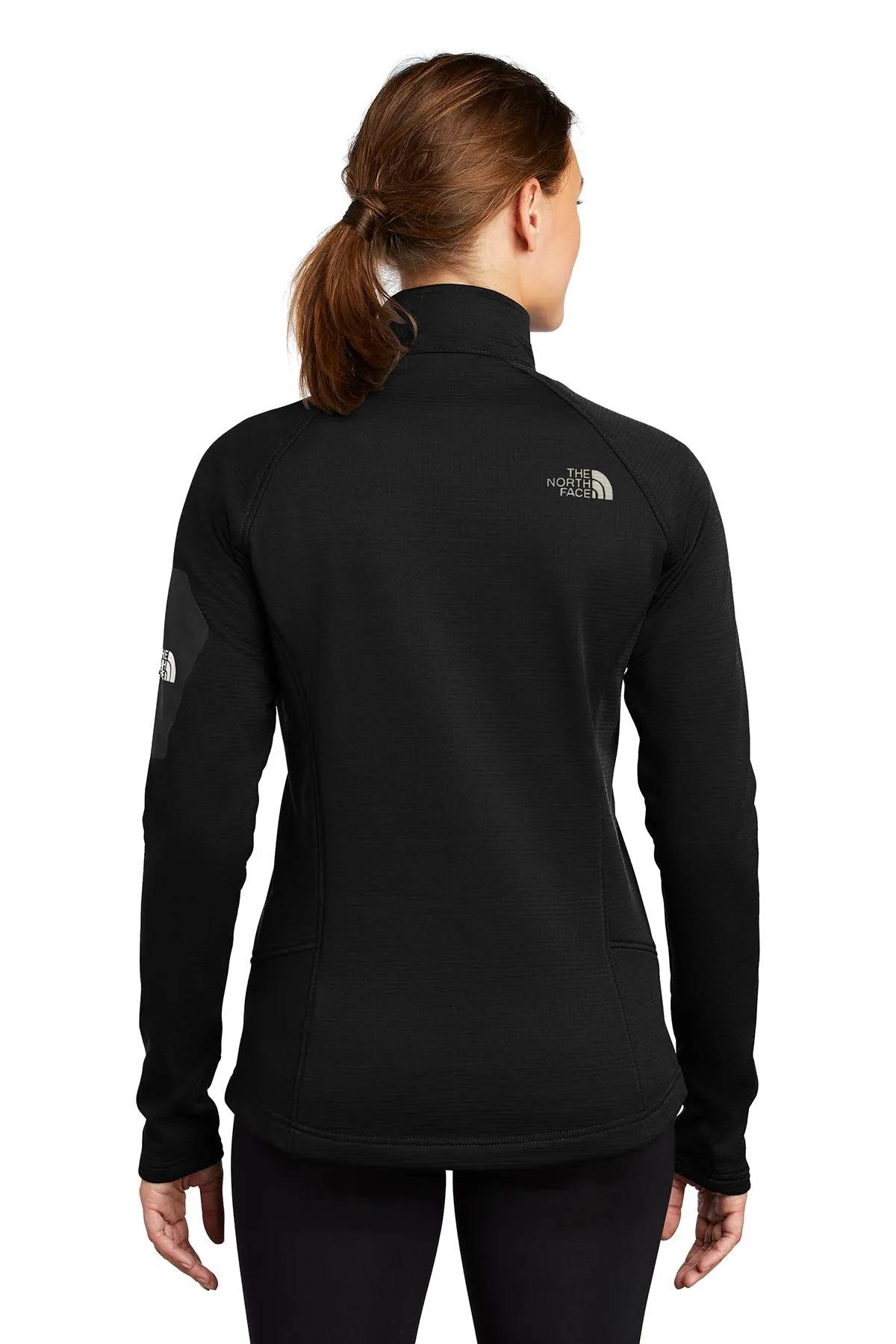 North Face Ladies Mountain Peaks Full-Zip Fleece Jacket TNF Black