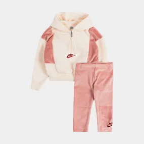 NSW Fleece Pullover   Jogger Infant Toddler Set (Pink)