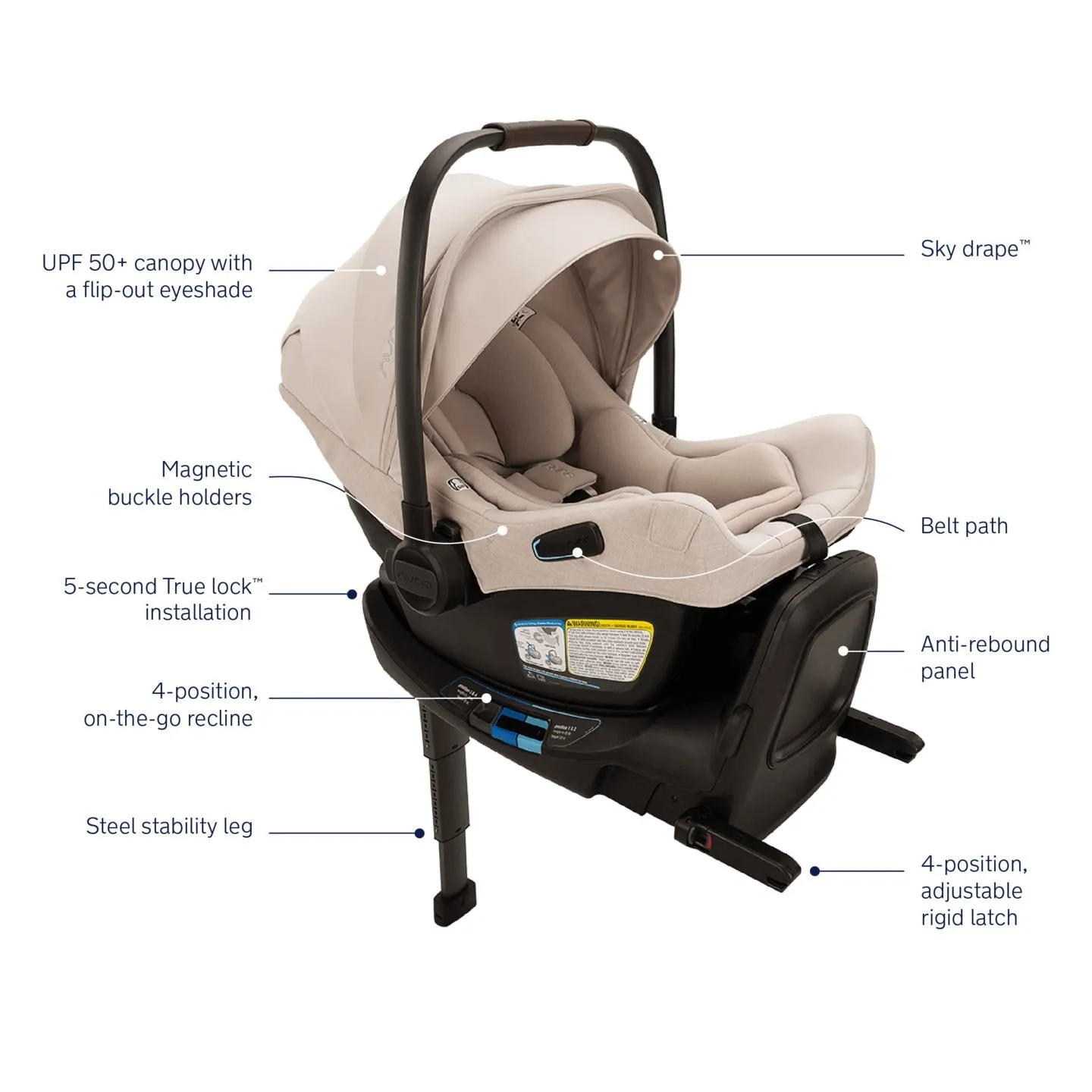 Nuna Pipa Aire RX Infant Car Seat   RELX Base