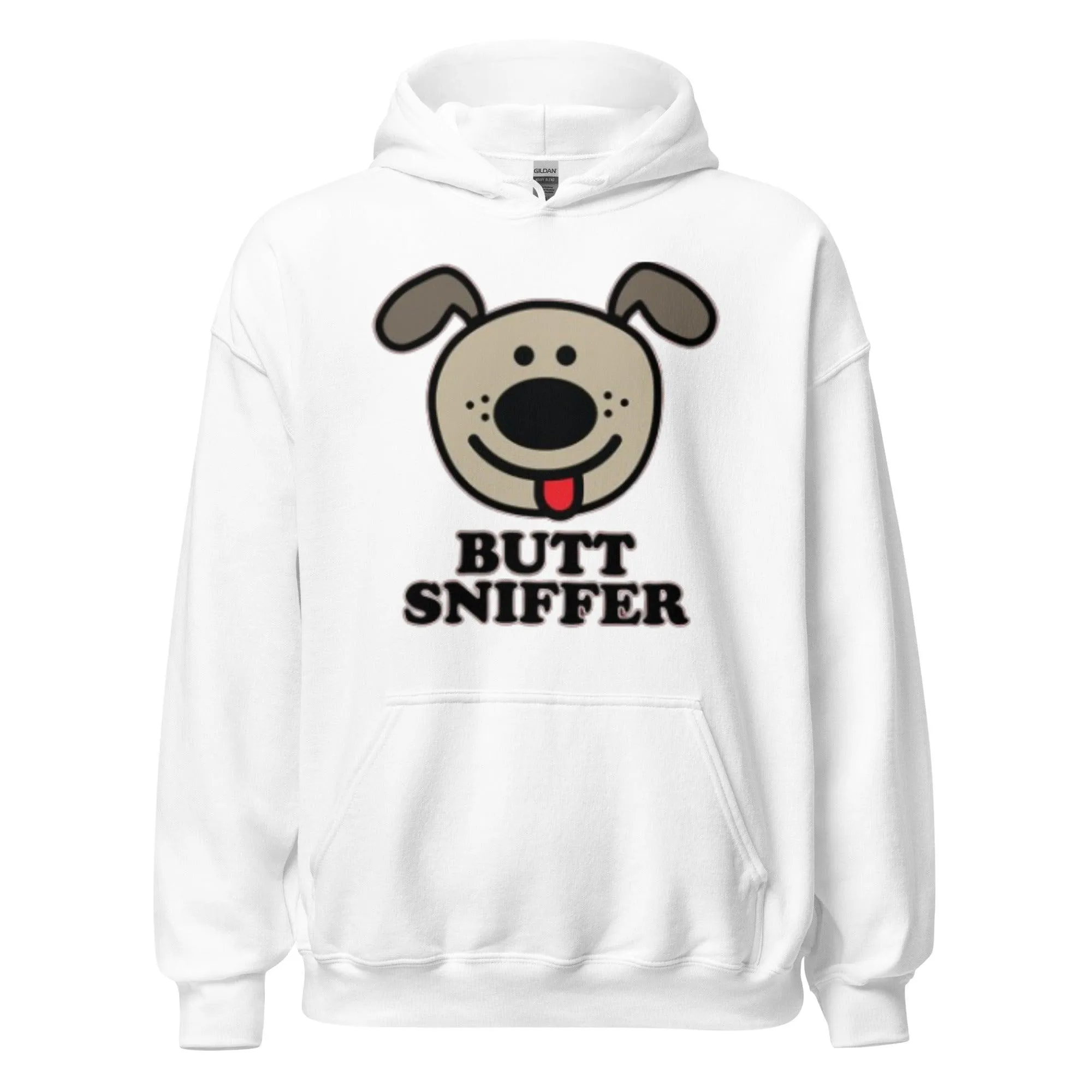 Pet Owner Hoodie Butt Sniffer Dog Ultra Soft Midweight Cotton Blend Pullover