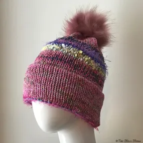 Pink Tweed *Funky Tweeds* Beanie/Slouchy Beanie