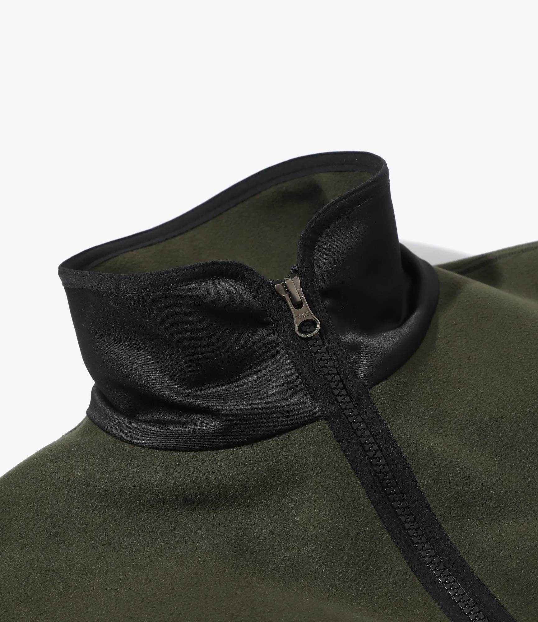 Piping Jacket – Olive Poly Fleece