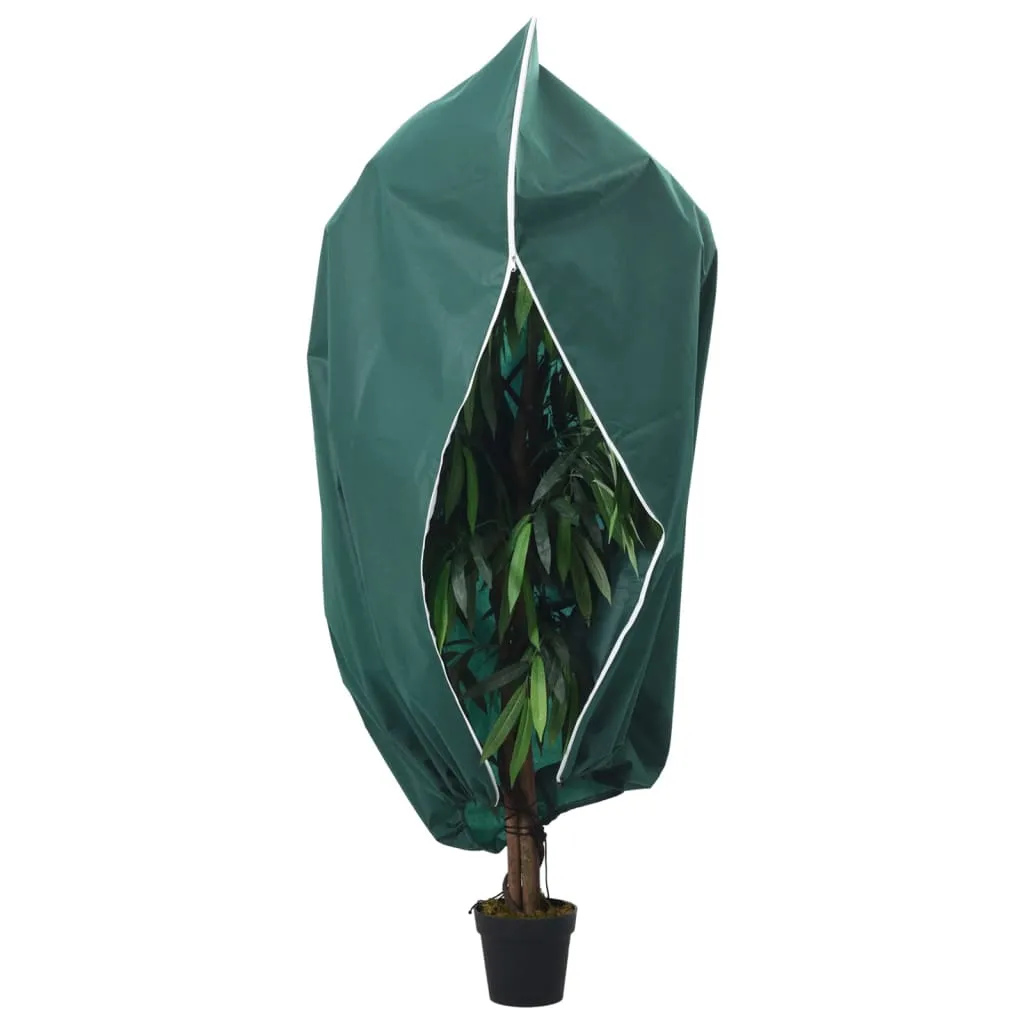 Plant Fleece Covers with Zip 2 pcs 70 g/m² 3.14x2.5 m