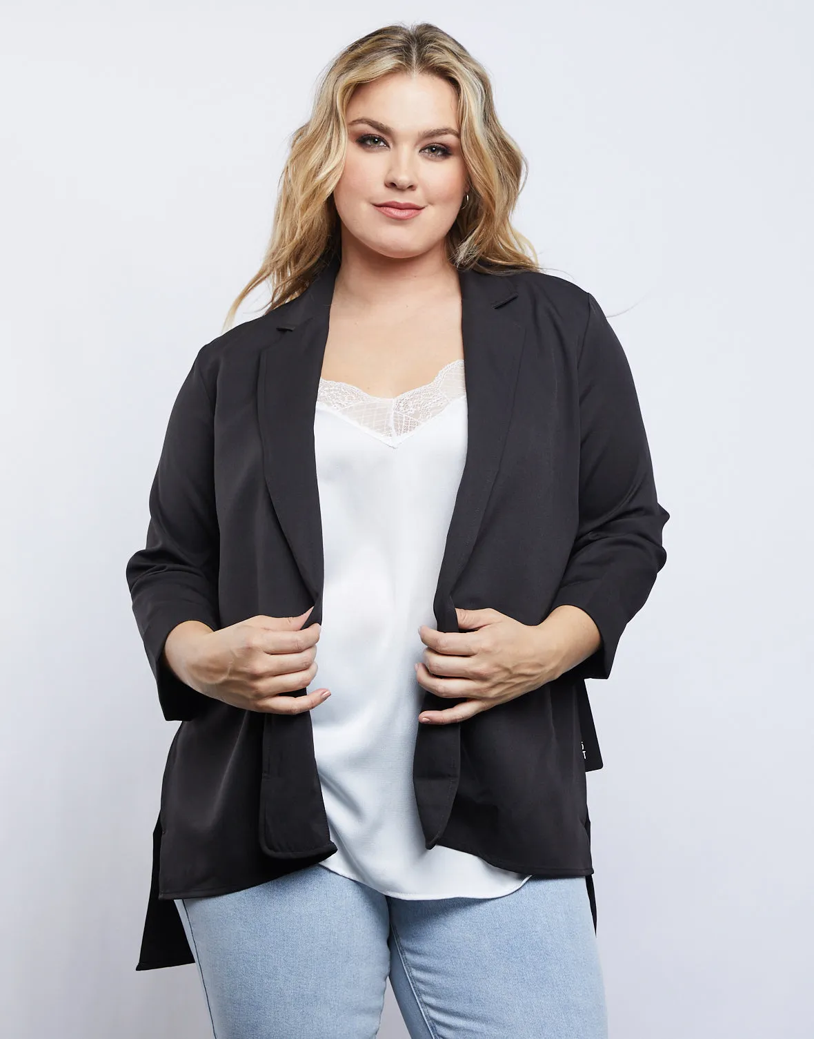 Plus Size Sleek Style Blazer