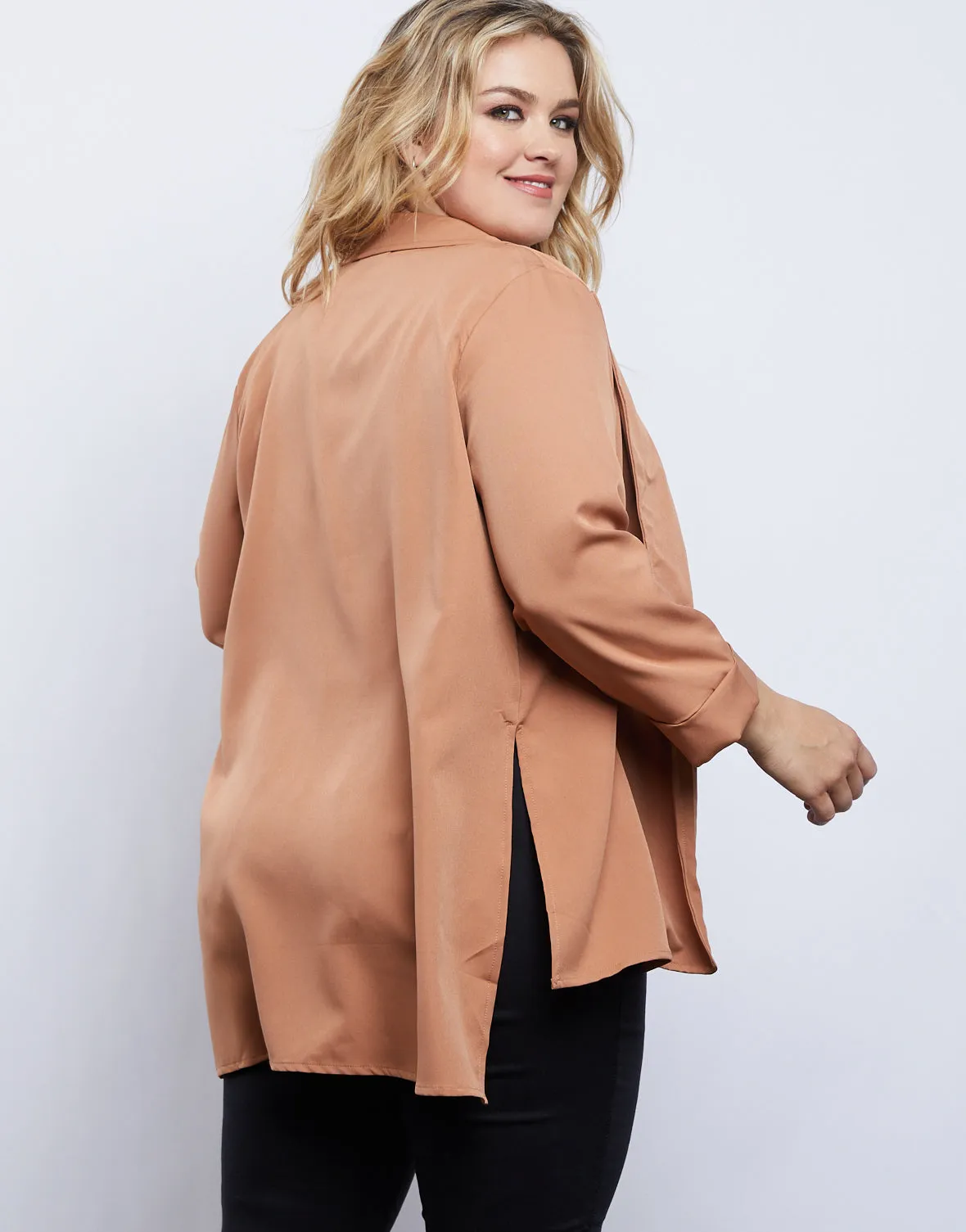 Plus Size Sleek Style Blazer