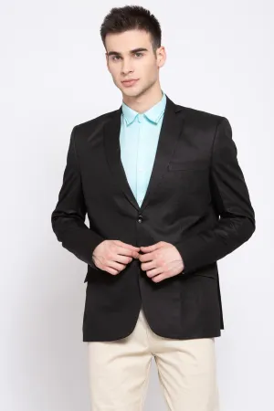 Poly Blend Black Blazer