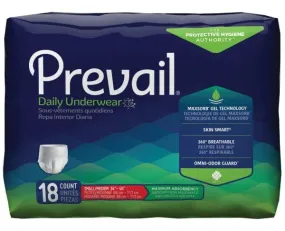 Prevail Adult Daily Disposable Underwear Pull Up Style Maximum Absorbency