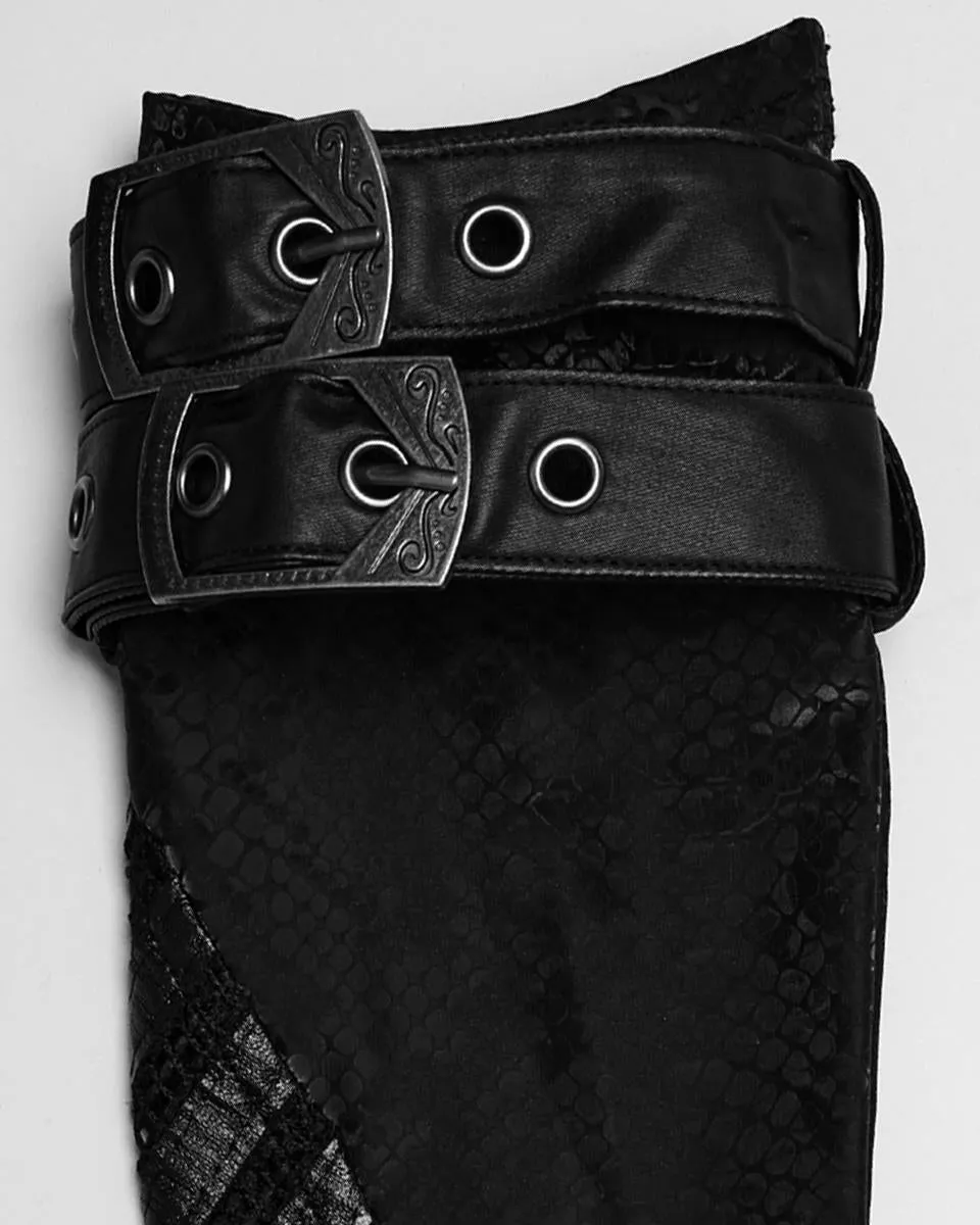 Punk Rave Daily Life Dark Gothic Punk Snakescale Arm Warmers