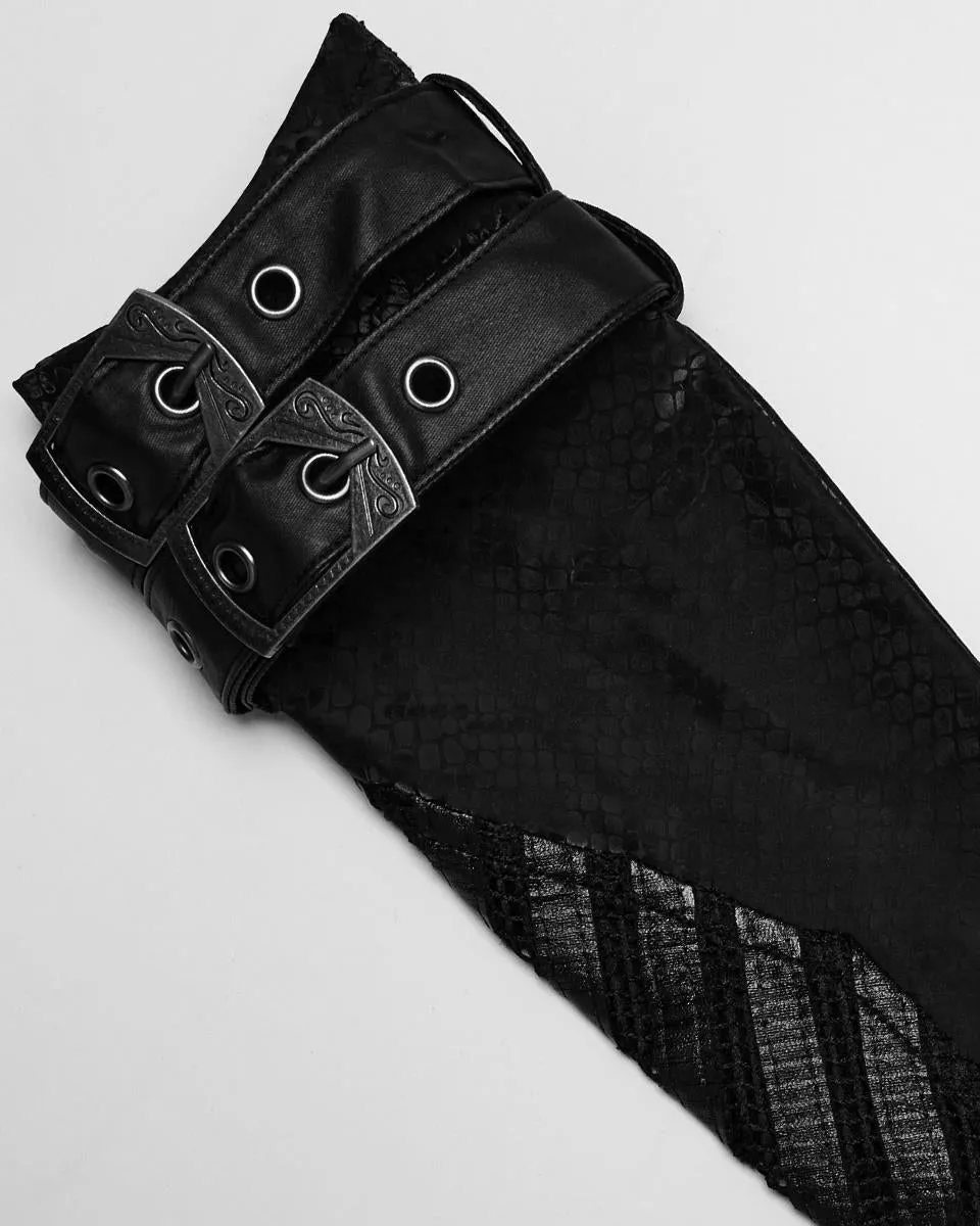 Punk Rave Daily Life Dark Gothic Punk Snakescale Arm Warmers