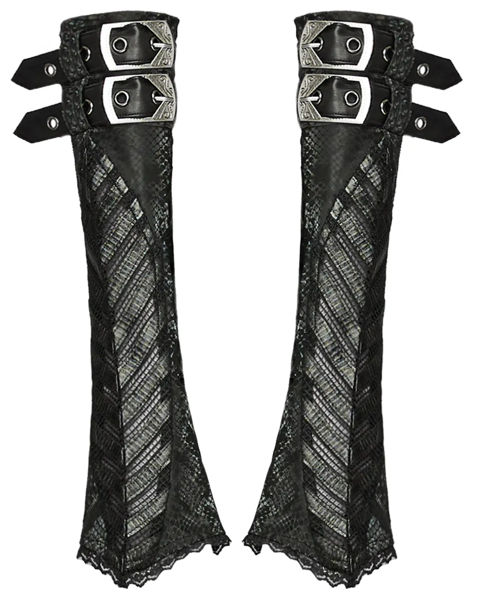 Punk Rave Daily Life Dark Gothic Punk Snakescale Arm Warmers