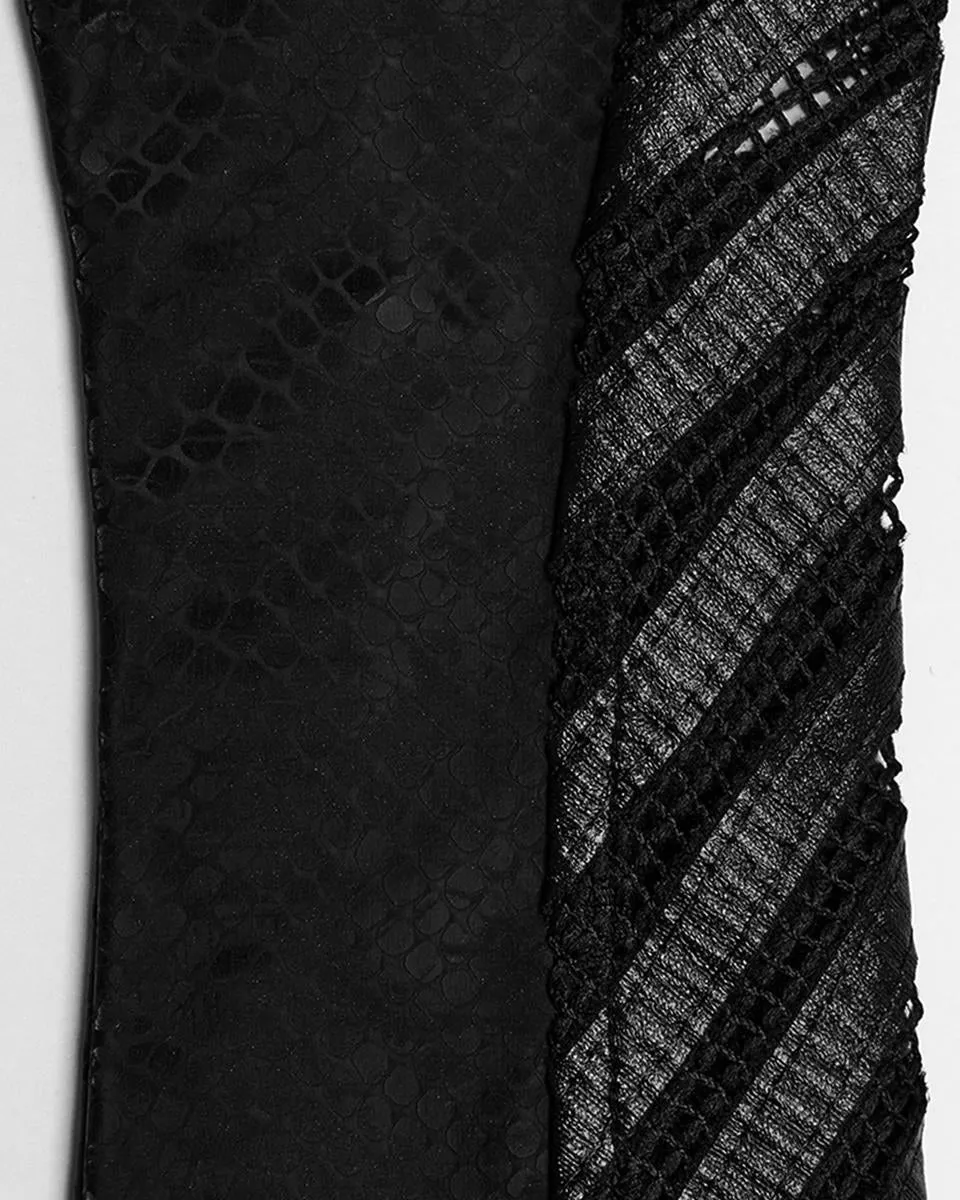 Punk Rave Daily Life Dark Gothic Punk Snakescale Arm Warmers