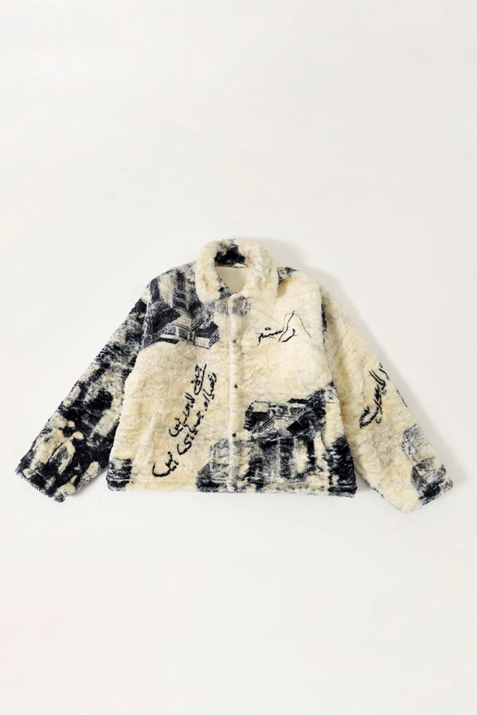 "FROM LAHORE WITH LOVE" SHERPA JACKET