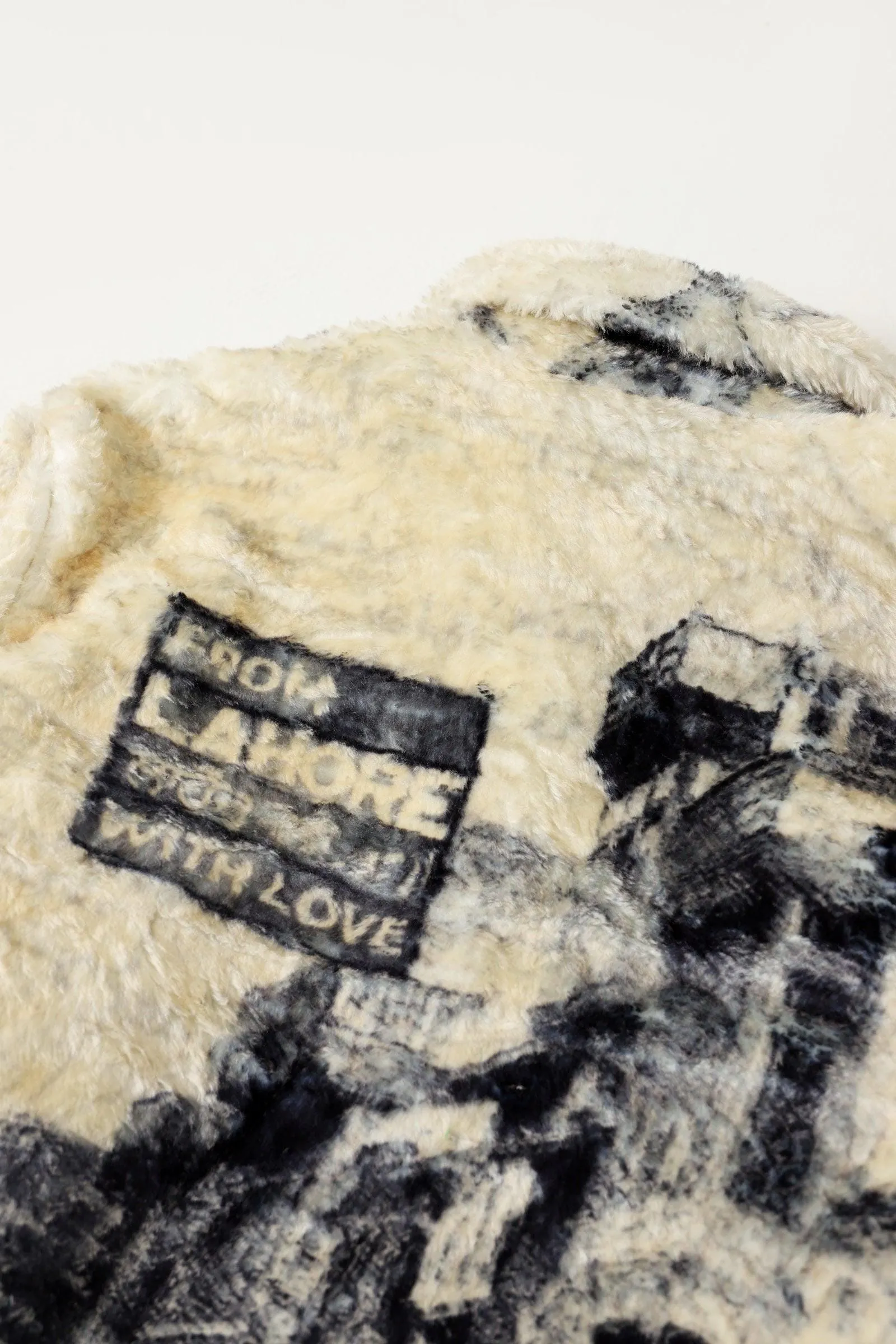 "FROM LAHORE WITH LOVE" SHERPA JACKET