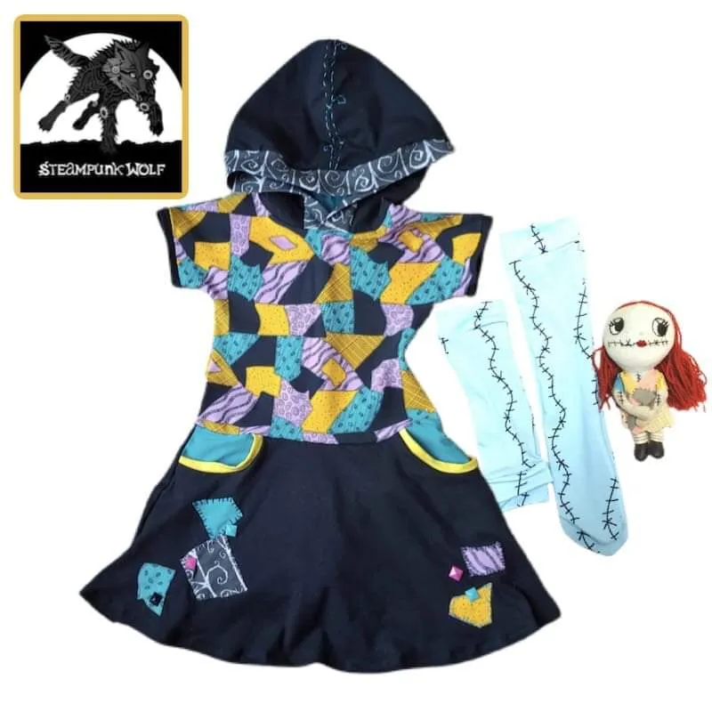 Ragdoll Sally Dress for girls Halloween Handmade Costume