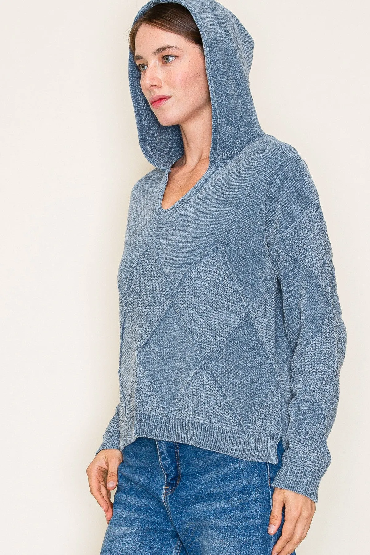 Rawlin Chenille Cropped Hoodie- 2 Colors!