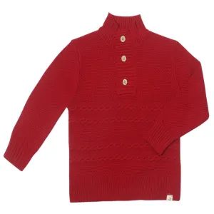 Red Cable Sweater