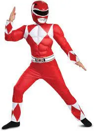 Red Power Ranger Kids Costume