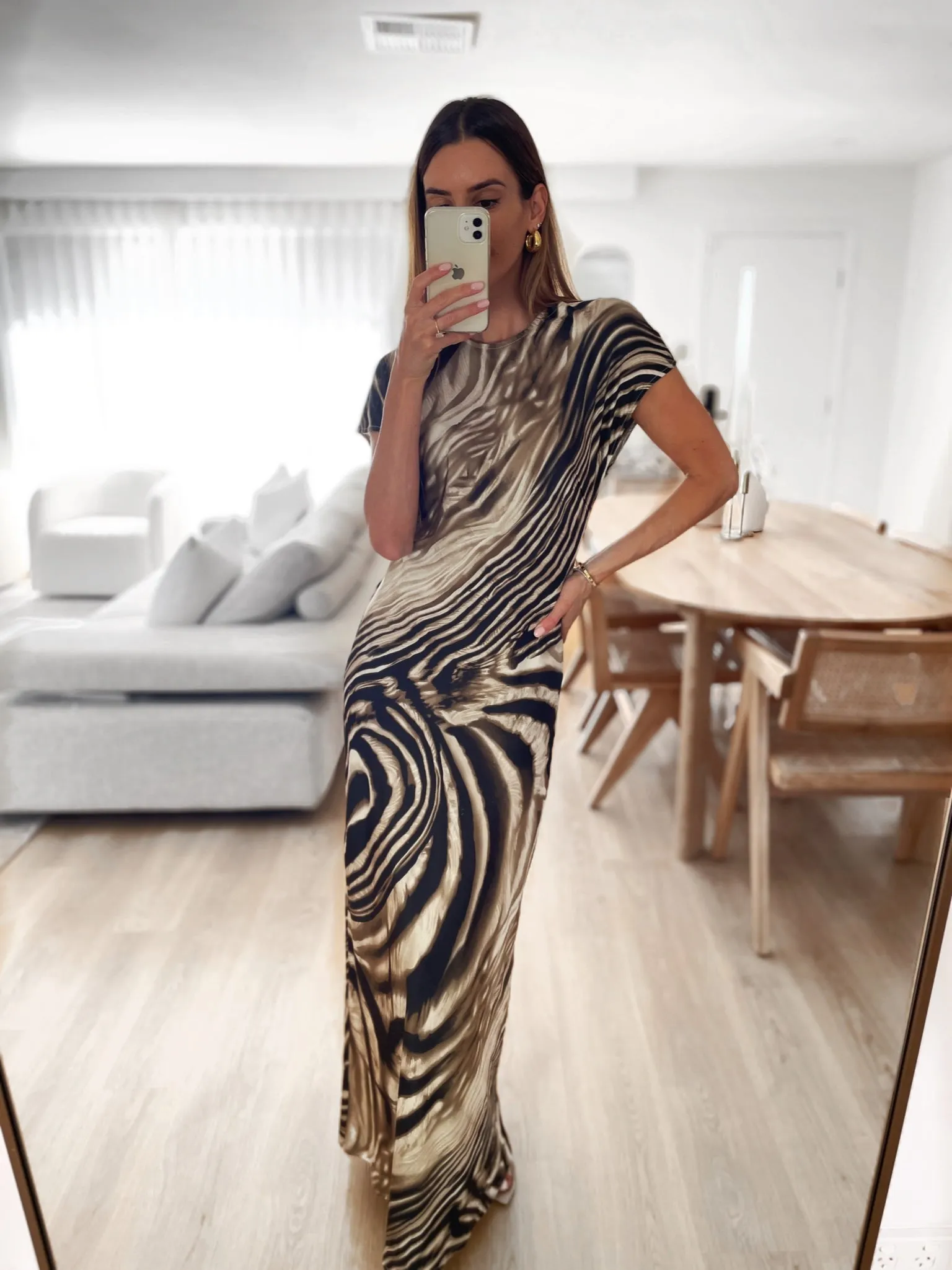 REIGN Maxi Dress - Zebra