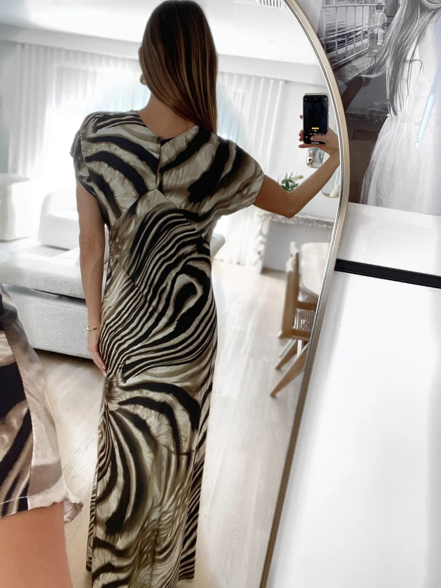 REIGN Maxi Dress - Zebra