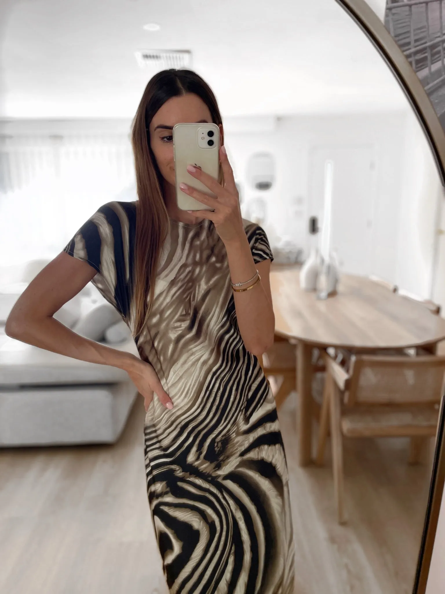 REIGN Maxi Dress - Zebra