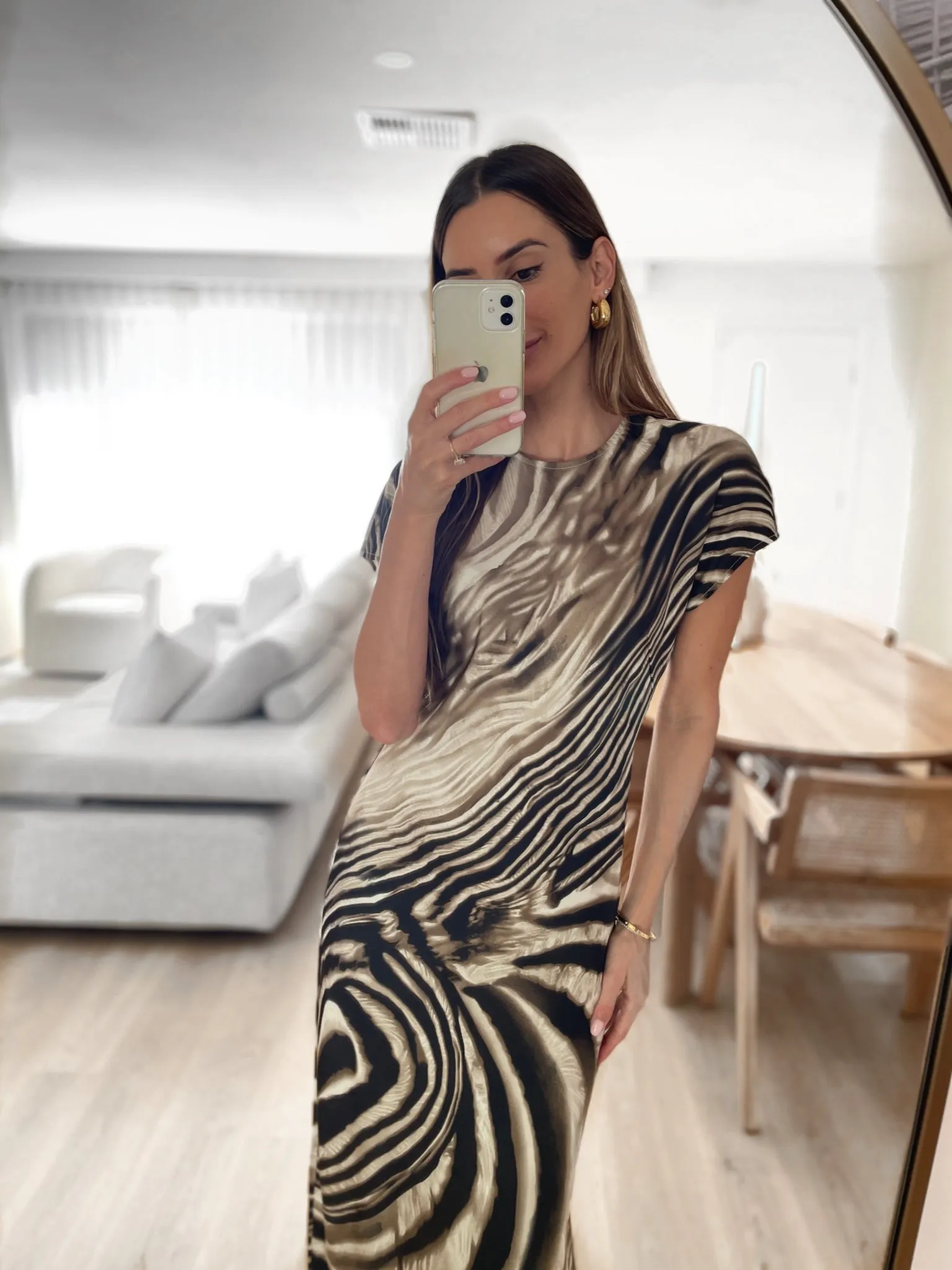 REIGN Maxi Dress - Zebra