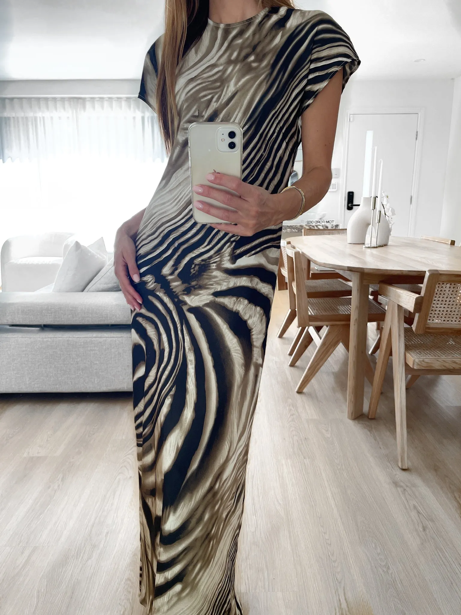 REIGN Maxi Dress - Zebra